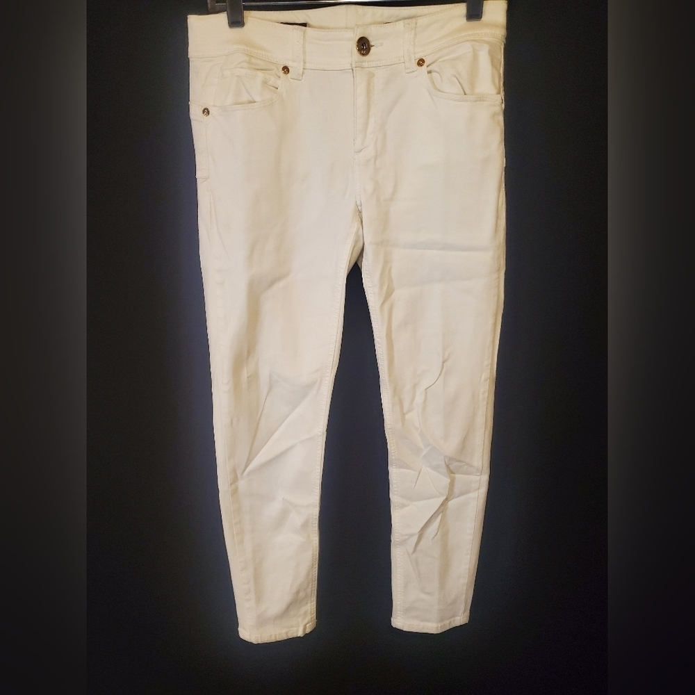 Cache White Skinny Jeans